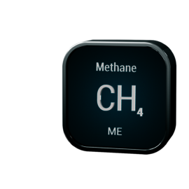 Chemically Pure Grade Methane, 6 Pack Size 200 High Pressure Steel Cradle, CGA 350