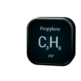 Chemically Pure Grade Propylene, Size 350 Pound Low Pressure Steel, CGA 510