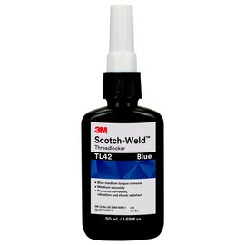 3M™ Scotch-Weld™ Threadlocker TL42, Blue, 50 mL Bottle