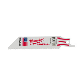 Milwaukee® SAWZALL®/THE TORCH™ 3/4" X .035" X 4" Bi-Metal/Pipe Cutting/Threaded Rod Cutting Reciprocating Saw Blade 10 Teeth Per Inch