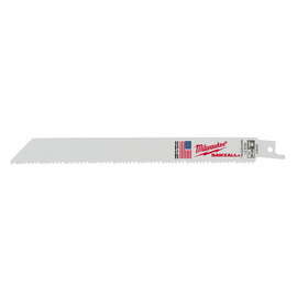 Milwaukee® SAWZALL® 3/4" X .050" X 8" Bi-Metal/Standard Reciprocating Saw Blade 8/12 Teeth Per Inch