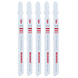 Milwaukee® 9/32" X 4" Bi-Metal/Metal Cutting Jig Saw Blade 8 Teeth Per Inch