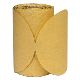 RADNOR™ 6" Dia P80 Grit Aluminum Oxide Paper PSA Disc Roll