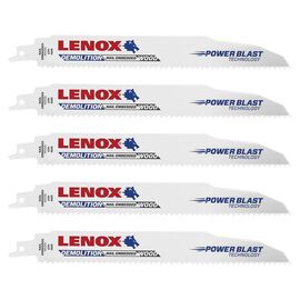 Lenox® T2™ Technology 1" X .062" X 9" Bi-Metal/Demolition Reciprocating Saw Blade 6 Teeth Per Inch