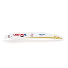 Lenox® Gold®/T2™ Technology 7/8" X .062" X 9" Bi-Metal/Demolition Reciprocating Saw Blade 10 Teeth Per Inch