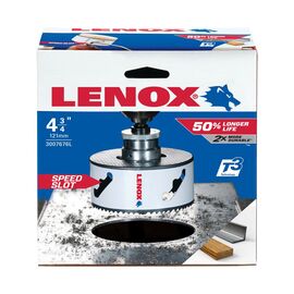 Lenox® Speed Slot® 4 3/4" Bi-Metal Hole Saw 4/5 Variable Pitch Teeth Per Inch