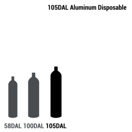 Ultra Zero Grade Air, 105 Liter Portable Disposable Aluminum Cylinder, CGA C10