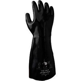 SHOWA™ X-Large Black Cotton Lined Neoprene Chemical Resistant Gloves