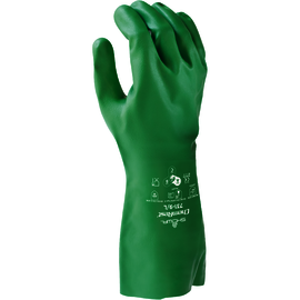 SHOWA™ Small Green Unlined Lined 15 mil Biodegradable Nitrile Chemical Resistant Gloves