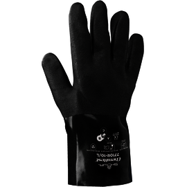 SHOWA™ X-Large Black Cotton Jersey Lined PVC Chemical Resistant Gloves