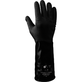 SHOWA™ Small Black Unlined Lined 14 mil Butyl Chemical Resistant Gloves