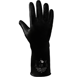 SHOWA™ 2X Black Unlined Lined 12 mil Viton® Over Butyl Chemical Resistant Gloves