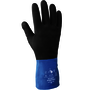 SHOWA™ Large Black And Blue Cotton Flock Lined 26 mil Neoprene And Rubber Latex Chemical Resistant Gloves