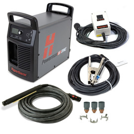 Hypertherm® 200-600 V Powermax85 SYNC™ Automated Plasma Cutter With CPC Port, Voltage Divider, 180 Degree Machine Torch, 50' Lead And Remote Pendant