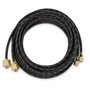 Miller® 1/8" X 10' Black EPDM Rubber Twin Hose With BB Hose Fittings