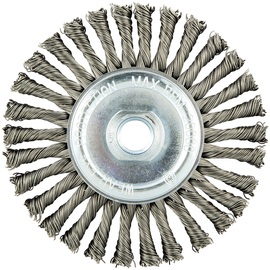 Norton® 4 1/2" X 4 1/2" Carbon Steel Gemini Wheel Brush