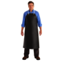 Ansell 33" X 45" Black AlphaTec® 17-19 mil Nitrile/Polycotton Apron