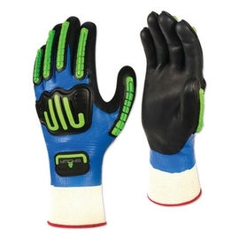 SHOWA® Size Medium 7  13 Gauge Nitrile Full Coated  Work Gloves With Polyester And Cotton Liner And Knit Wrist