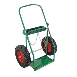 Anthony Welded Products 2 Cylinder Cart With Pneumatic Wheels And Ergonomic Handle