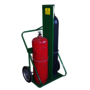 Saf-T-Cart 2 Cylinder Cart With Semi-Pneumatic Wheels And U-Shaped Handle