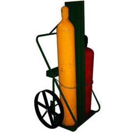 Saf-T-Cart 2 Cylinder Cart With Steel Wheels And U-Shaped Handle