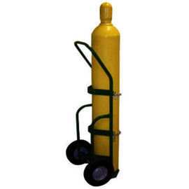 Saf-T-Cart 1 Cylinder Cart With Rubber/Semi-Pneumatic Wheels And U-Shaped Handle