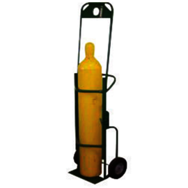 Saf-T-Cart 1 Cylinder Cart With Rubber/Semi-Pneumatic Wheels And U-Shaped Handle