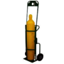 Saf-T-Cart 1 Cylinder Cart With Rubber/Semi-Pneumatic Wheels And U-Shaped Handle