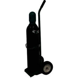 Saf-T-Cart 1 Cylinder Cart With Semi-Pneumatic/Plastic Wheels And Straight Handle