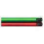 RADNOR™ 3/16" X 25' Red And Green Chloroprene Twin Hose With BB Hose Fittings