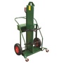 Anthony Welded Products 2 Cylinder Cart With Pneumatic Wheels And Continuous Handle