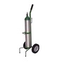 Saf-T-Cart 1 Cylinder Cart With Caster Wheels And Bent Handle