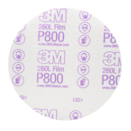 3M™ 6" Dia P800 Grit Hookit™ Aluminum Oxide Film Disc