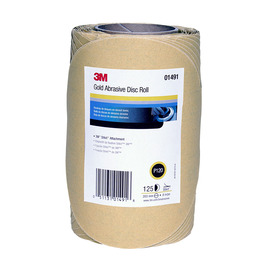 3M™ 8" Dia P120 Grit Aluminum Oxide PSA Disc Roll