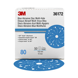 3M™ 6" Dia 80 Grit Hookit™ Ceramic Aluminum Oxide Paper Disc