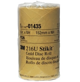 3M™ 6" Dia P320 Grit Stikit™ Aluminum Oxide PSA Disc