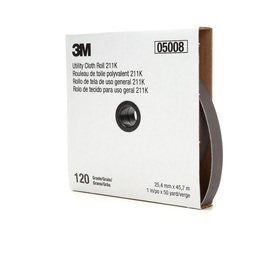 3M™ 1" X 50' 120 Grit 3M™ Aluminum Oxide Utility Roll