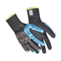 Honeywell Small Black/Blue Rig Dog™ 18 Gauge Polyester, HPPE, Steel/Glass Fiber Anti-Impact Gloves With Knit Wrist And Nitrile Coating