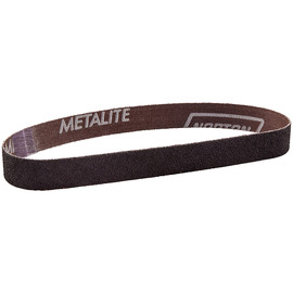 Norton® 1" W X 12" L Metalite® Coarse Grade P60 Grit Aluminum Oxide Cloth File Belt