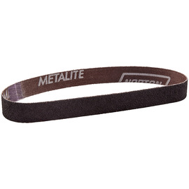 Norton® 1/2" W X 24" L Metalite® Coarse Grade P80 Grit Aluminum Oxide Cloth File Belt