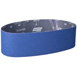 Norton® 4" W X 36" L BlueFire® Coarse Grade 50 Grit Zirconia Aluminum Cloth Narrow Benchstand Belt