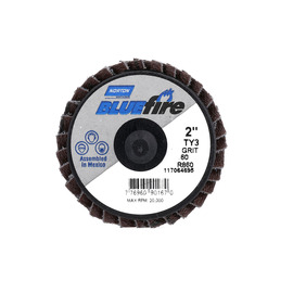 Norton® BlueFire 2" P60 Grit Type 27 Flap Disc