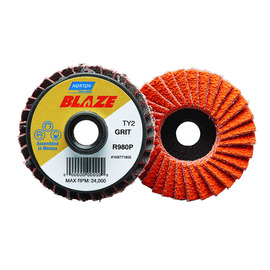 Norton® Blaze 3" 36 Grit Type 27 Flap Disc