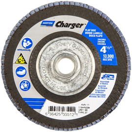 Norton® Charger 4 1/2" X 5/8" - 11 P60 Grit Type 27 Flap Disc