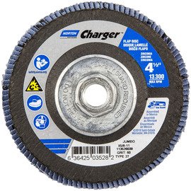 Norton® Charger 4 1/2" X 5/8" - 11 P60 Grit Type 27 Flap Disc