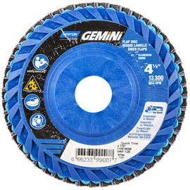 Norton® Gemini 4 1/2" X 7/8" P120 Grit Type 27 Flap Disc