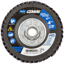 Norton® Gemini 4 1/2" X 5/8" - 11 P36 Grit Type 27 Flap Disc