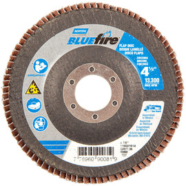 Norton® BlueFire 4 1/2" X 7/8" P36 Grit Type 27 Flap Disc