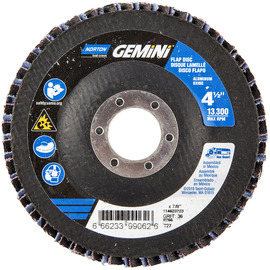 Norton® Gemini 4 1/2" X 7/8" P36 Grit Type 27 Flap Disc