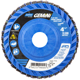 Norton® Gemini 4 1/2" X 7/8" P60 Grit Type 27 Flap Disc